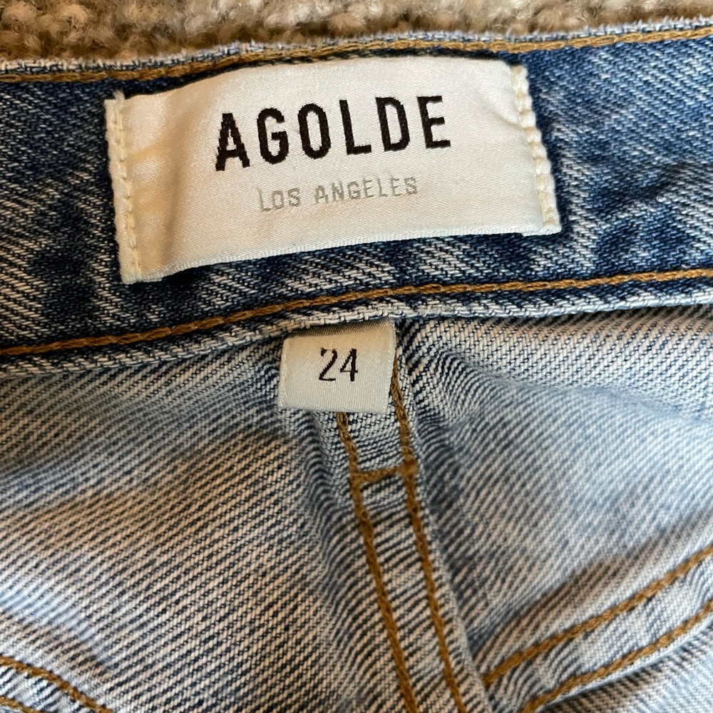AGOLDE Riley High Rise Straight Crop Sz 24 - Picture 6 of 12